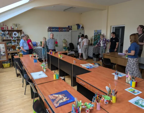 Schimb de experiență la Centrul de Zi Iedera aparținând de Asociația Down Oradea
