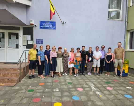Delegația germană în proiectul Erasmus Oradea la Grădinița 45