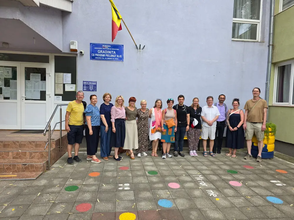 Delegația germană în proiectul Erasmus Oradea la Grădinița 45